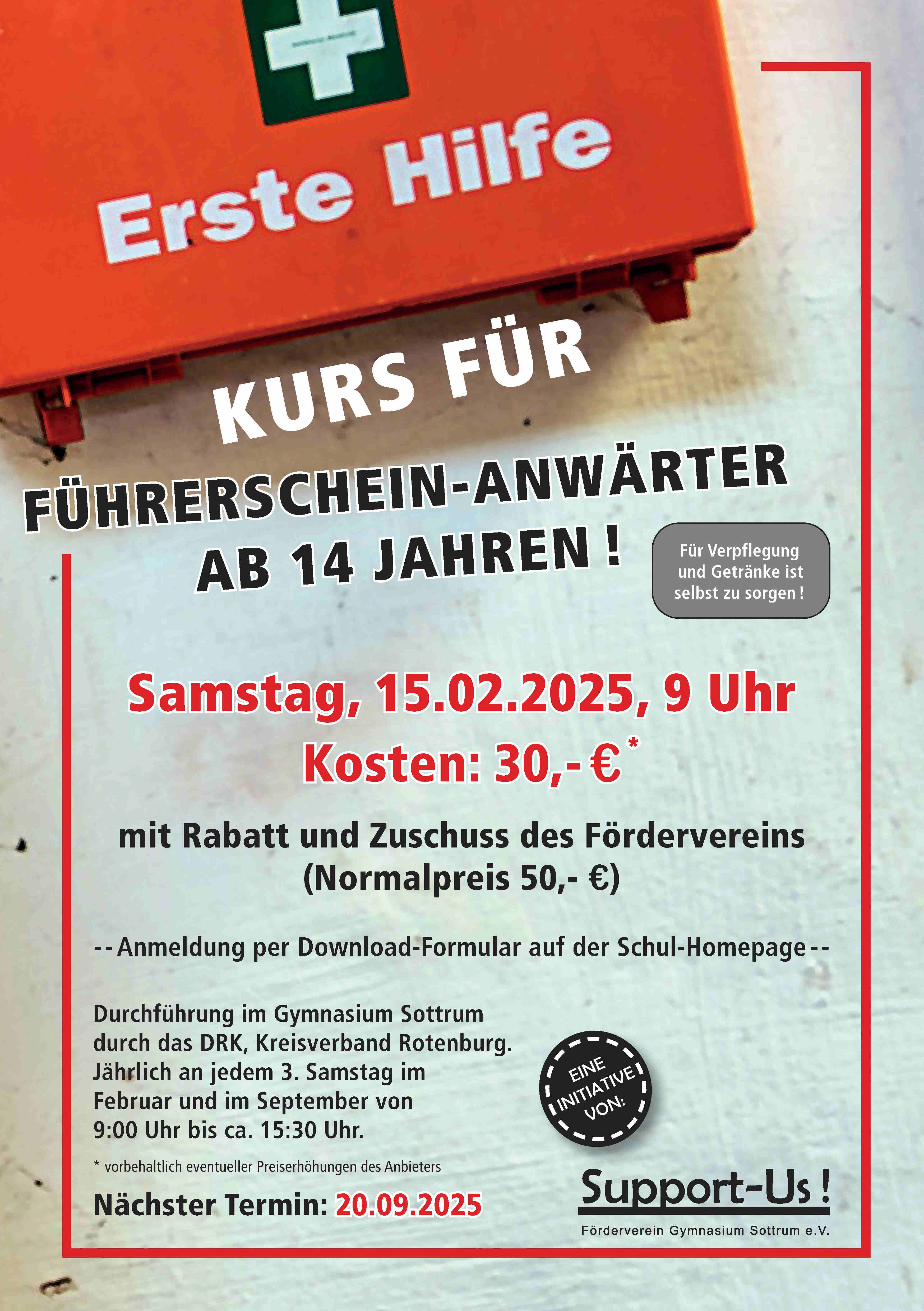 Flyer Erste Hilfe 01 2025